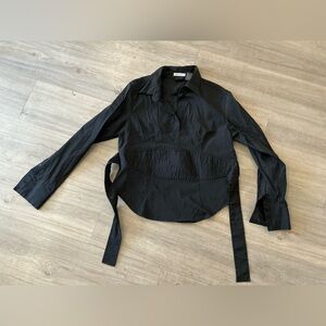 Copper Key Black Long-Sleeve Button-Up Shirt